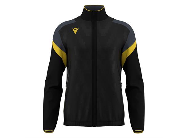 ODIN full zip top BLK/YEL 5XL Jakke med kontrastdetaljer 